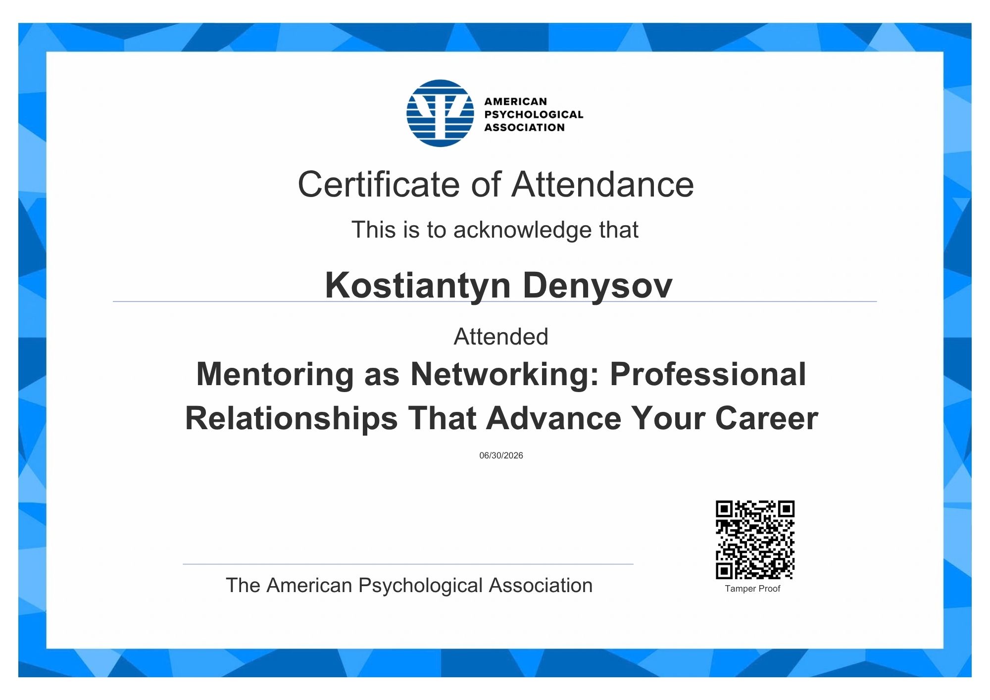 Mentoring as networking
